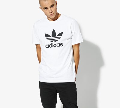 ADIDAS MARŠKINĖLIAI SS TREFOIL MARŠKINĖLIAI ADICOLOR | CW0710 | BALTA |  19,99 € | Marškinėliai | ✪ Sizeer.lt ✪