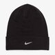 Vaikiška kepurė NIKE KEPURĖ  ŽIEMINĖ SWOOSH BEANIE - BLUE 803734010 spalva juoda