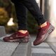 Vyriški kedai NIKE AIR MAX 1 ULTRA FLYKNIT 856958566 spalva tamsiai raudona