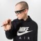 Vyriškas džemperis NIKE DŽEMPERIS SU GOBTUVU DM5202 dm5202-010 spalva juoda