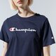 Moteriški marškinėliai CHAMPION MARŠKINĖLIAI LADY LOGO TEE 113864bs501 spalva tamsiai mėlyna