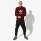 Vyriškas džemperis ADIDAS DŽEMPERIS TREFOIL CREW ADICOLOR dm7835 spalva tamsiai raudona