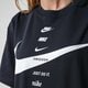 Moteriški marškinėliai NIKE MARŠKINĖLIAI W NSW SWSH MARŠKINĖLIAI SS cu5682-010 spalva juoda