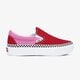 Moteriški kedai VANS UA CLASSIC SLIP-ON PLATFORM vn0a3jezwvx1 spalva raudona