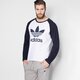 Vyriškas džemperis ADIDAS BLUZKA TREFOIL LS TEE ay7804 spalva balta