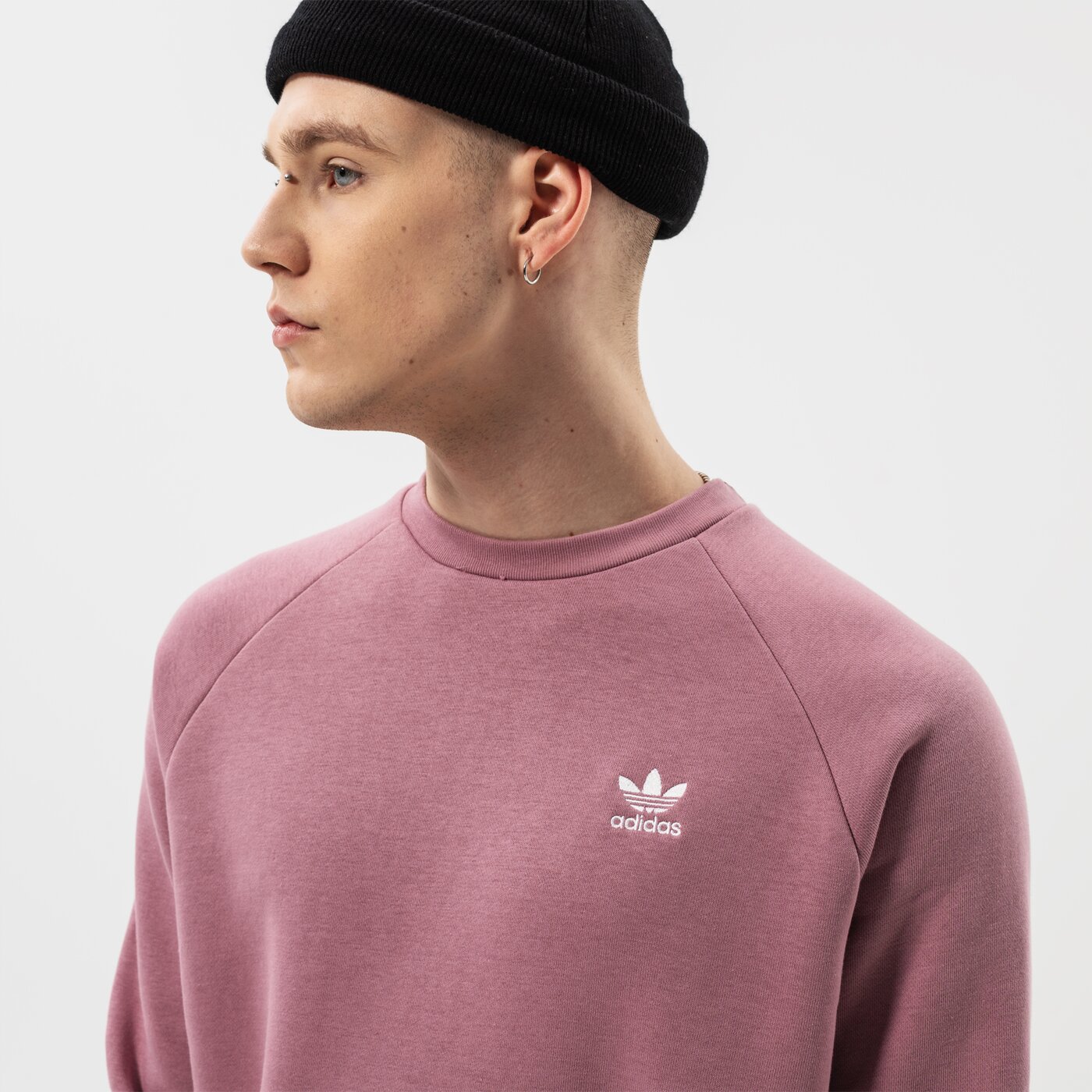 Vyriškas džemperis ADIDAS DŽEMPERIS ESSENTIAL CREW he9430 spalva violetinė