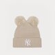 Moteriška kepurė NEW ERA KEPURĖ WMNS DOUBLE POM BEANIE NYY NEW YORK YANKEES 60364292 spalva rusvai gelsva