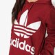 Moteriškas džemperis ADIDAS DŽEMPERIS TREFOIL HOODIE ce2409 spalva tamsiai raudona
