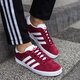 Vaikiški kedai ADIDAS GAZELLE J cq2874 spalva tamsiai raudona