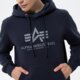 Vyriškas džemperis ALPHA INDUSTRIES DŽEMPERIS SU GOBTUVU BASIC 178312-07 spalva tamsiai mėlyna