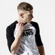 Vyriški marškinėliai VANS MARŠKINĖLIAI MN VANS   CLASSIC RAGLAN WHITE/BLACK vn0002qqyb21 spalva balta