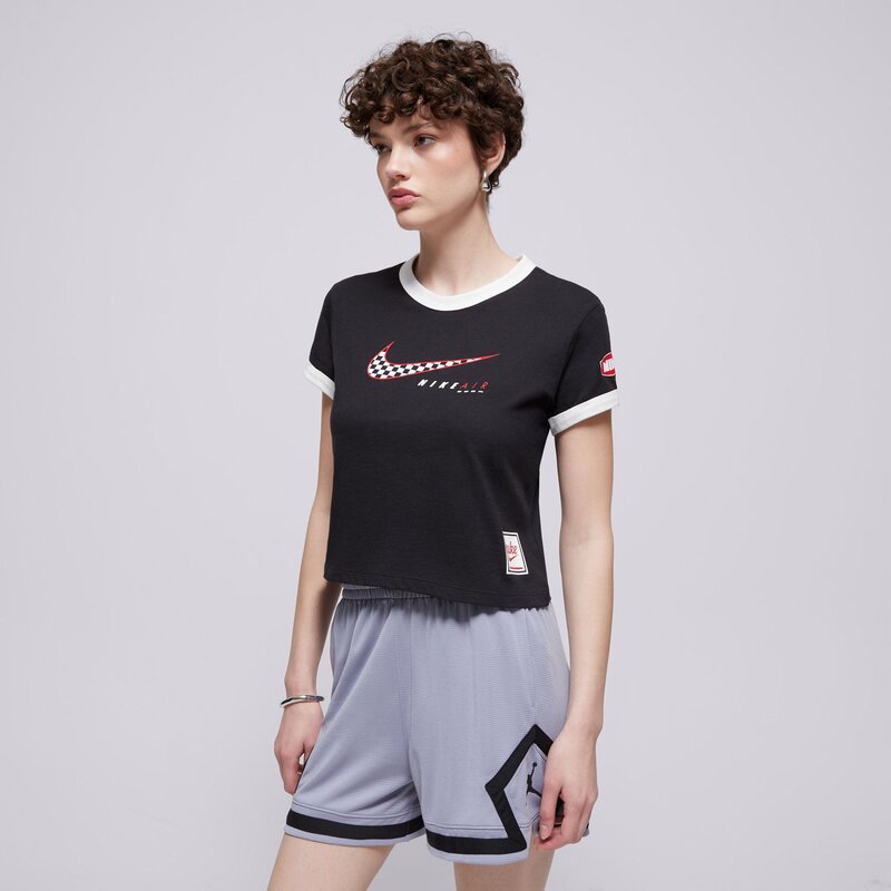 NIKE MARŠKINĖLIAI W NSW CLUB SS TEE MOTO RGR