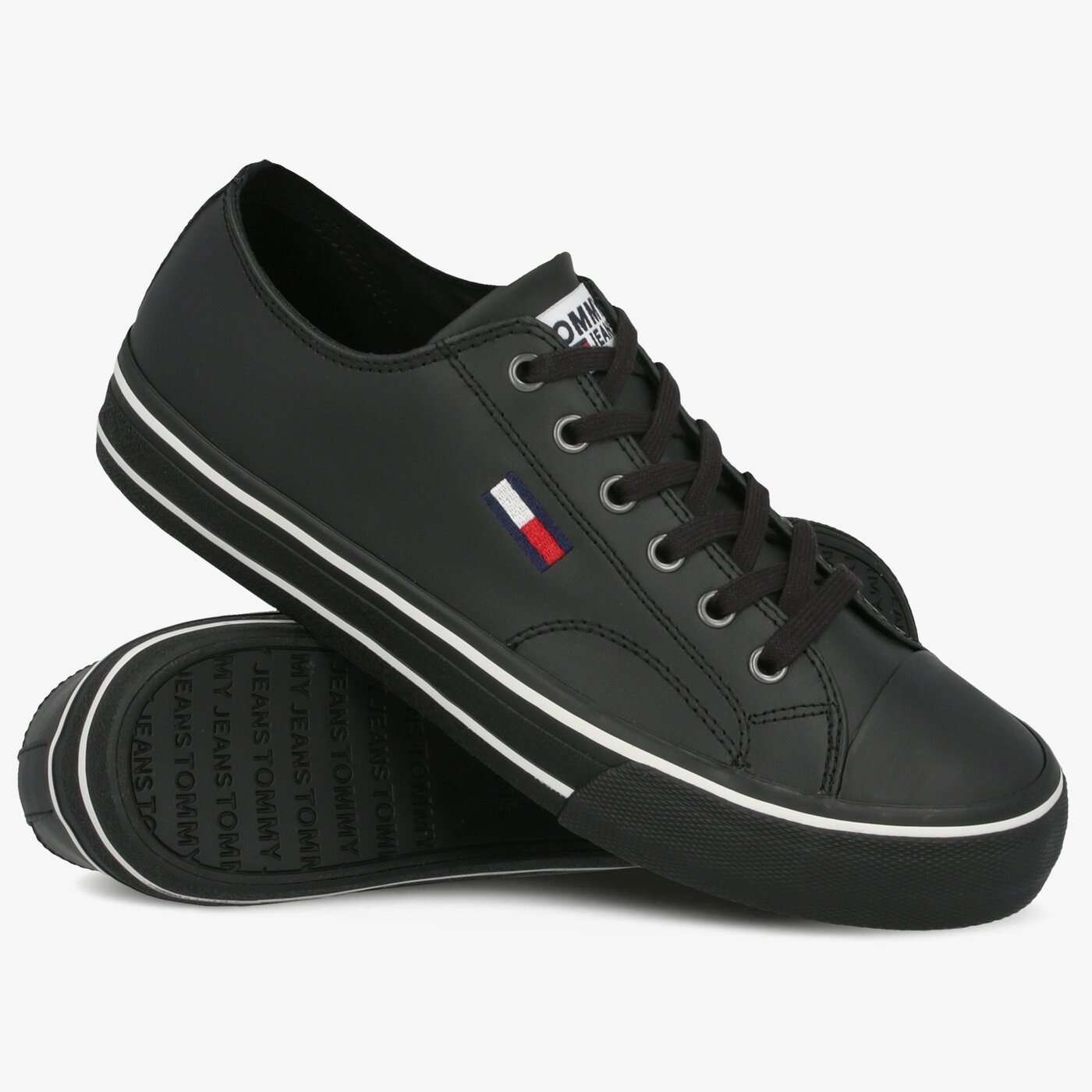 tommy jeans leather city sneaker