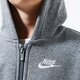 Vaikiškas džemperis NIKE DŽEMPERIS UŽSEGAMAS Z   KAPTUREM SPORTSWEAR CLUB BOY bv3699-091 spalva pilka