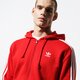 Vyriškas džemperis ADIDAS DŽEMPERIS 3-STRIPES FZ ed5970 spalva raudona