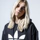 Moteriškas džemperis ADIDAS DŽEMPERIS SU GOBTUVU TRF HOODIE fm3307 spalva juoda
