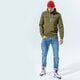 Vyriškas džemperis CHAMPION DŽEMPERIS SU GOBTUVU HOODED SWEATSHIRT 214743ms549 spalva rusvai žalsva