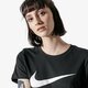 Moteriški marškinėliai NIKE MARŠKINĖLIAI SS W NSW SWOOSH ar5360-010 spalva juoda