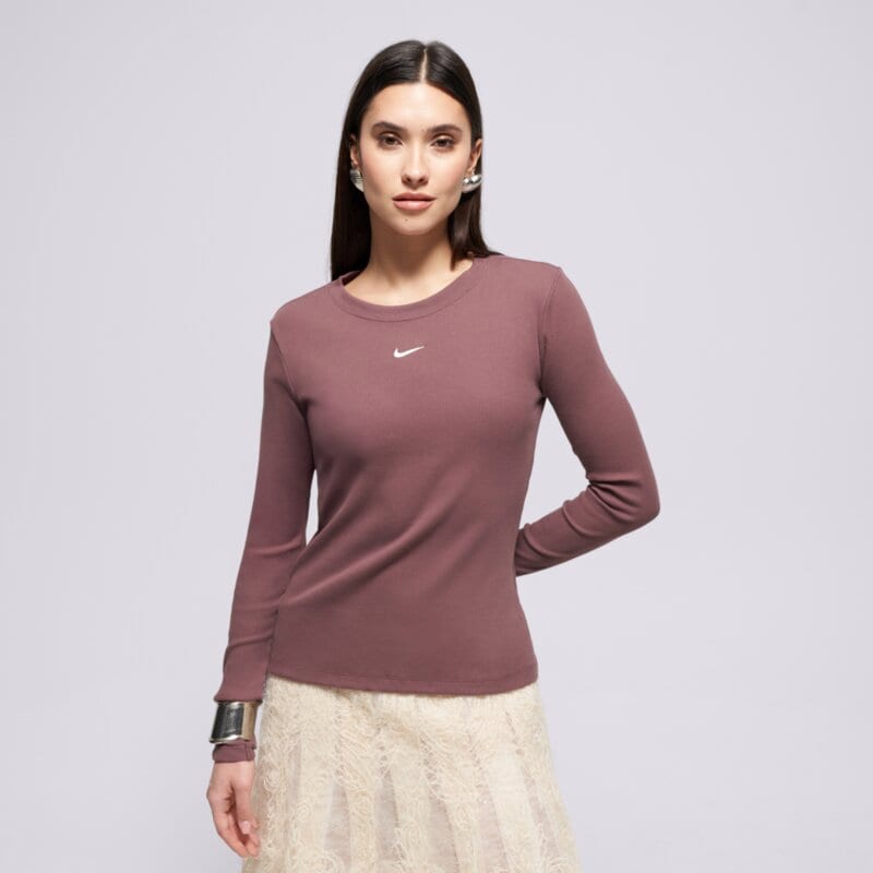 NIKE MARŠKINĖLIAI LS TEE RIB TIGHT W NSW