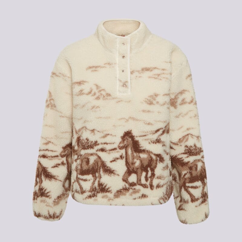 LEVI'S FLISAS KASEY SHERPA PULLOVER OW NEUTRALS