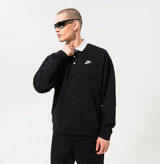 NIKE MARŠKINĖLIAI M NK CLUB BB LS POLO