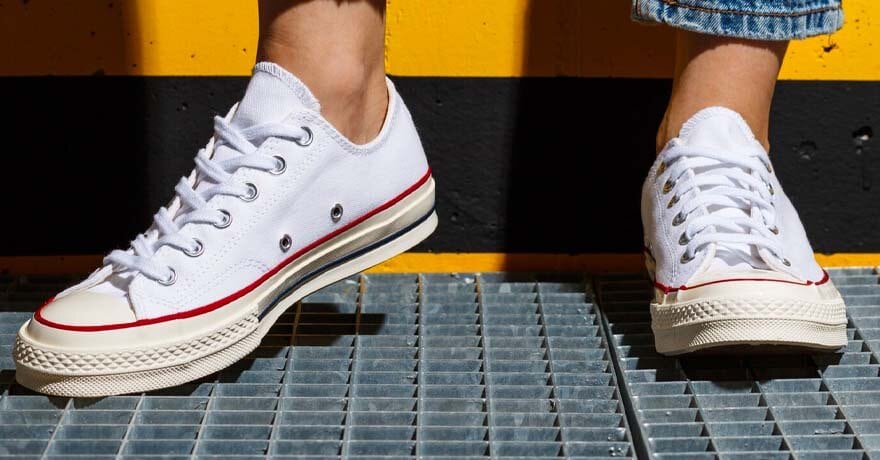 Žemo profilio baltus Converse