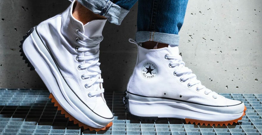 Balti Converse auksti inkariukai