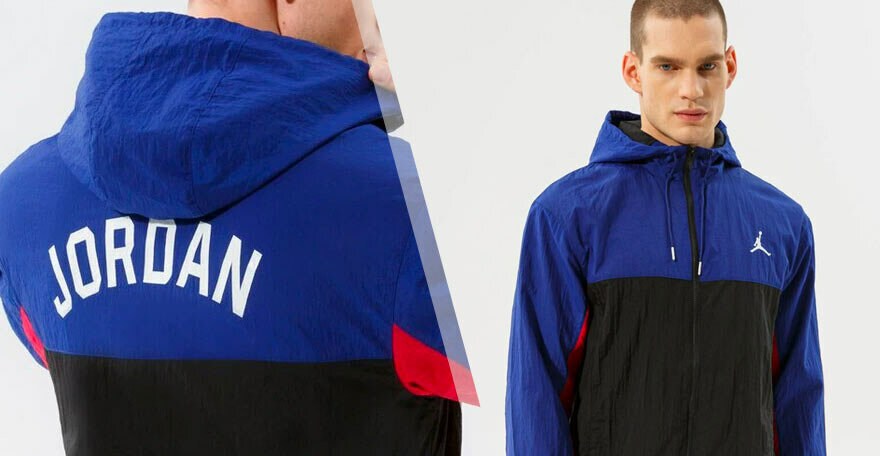 Vyriškos rudeninės striukės spalva mėlyna