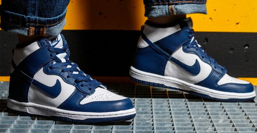 Nike Dunk auksto profilio kedai