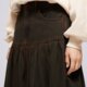Moteriška LEVI'S SIJONAS YOKED PLEATED SKIRT 0089t-0001 spalva ruda