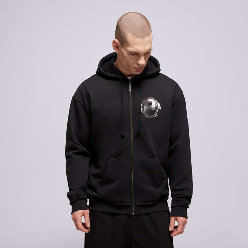 PROSTO DŽEMPERIS UŽSEGAMAS SU GOBTUVU ZIP HOODIE P RIM BLACK