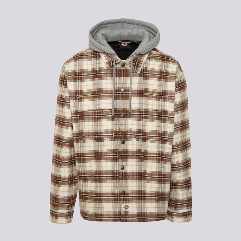 DICKIES STRIUKĖ EUSTIS HOODED FLANNEL SHACKET
